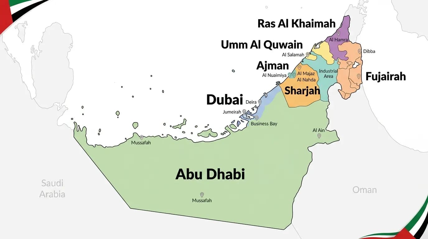 UAE Coverage Area Map